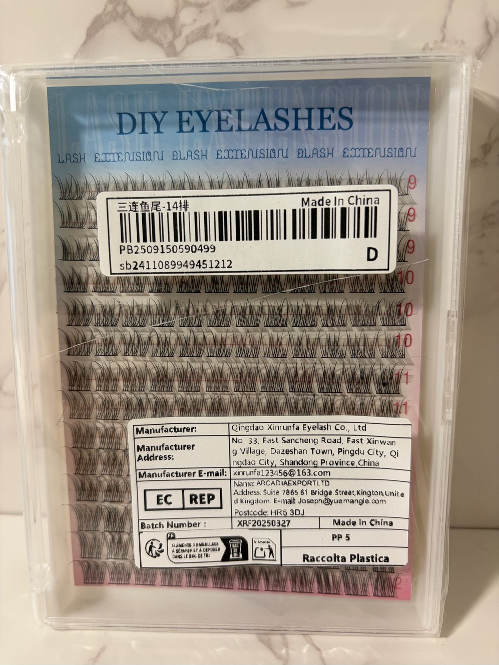 DIY Eyelashes Individual Lash Clusters - Black